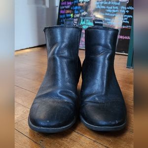 Black grunge booties